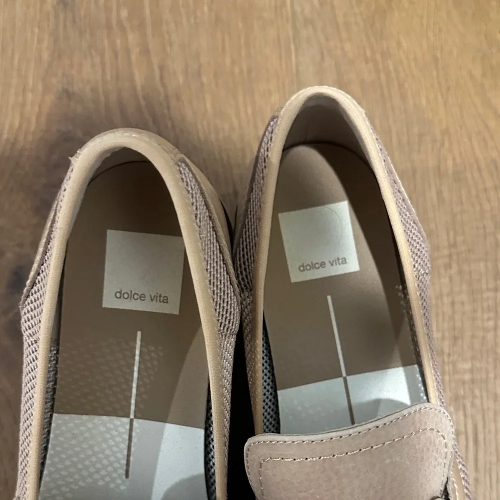 Dolce Vita Beige and Cream Loafers - Picture 2 of 8